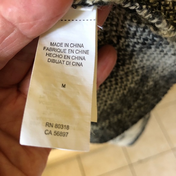 Lucky Brand Wool Blend Live in Love Longline Open Front Sweater. Medium - Picture 10 of 12